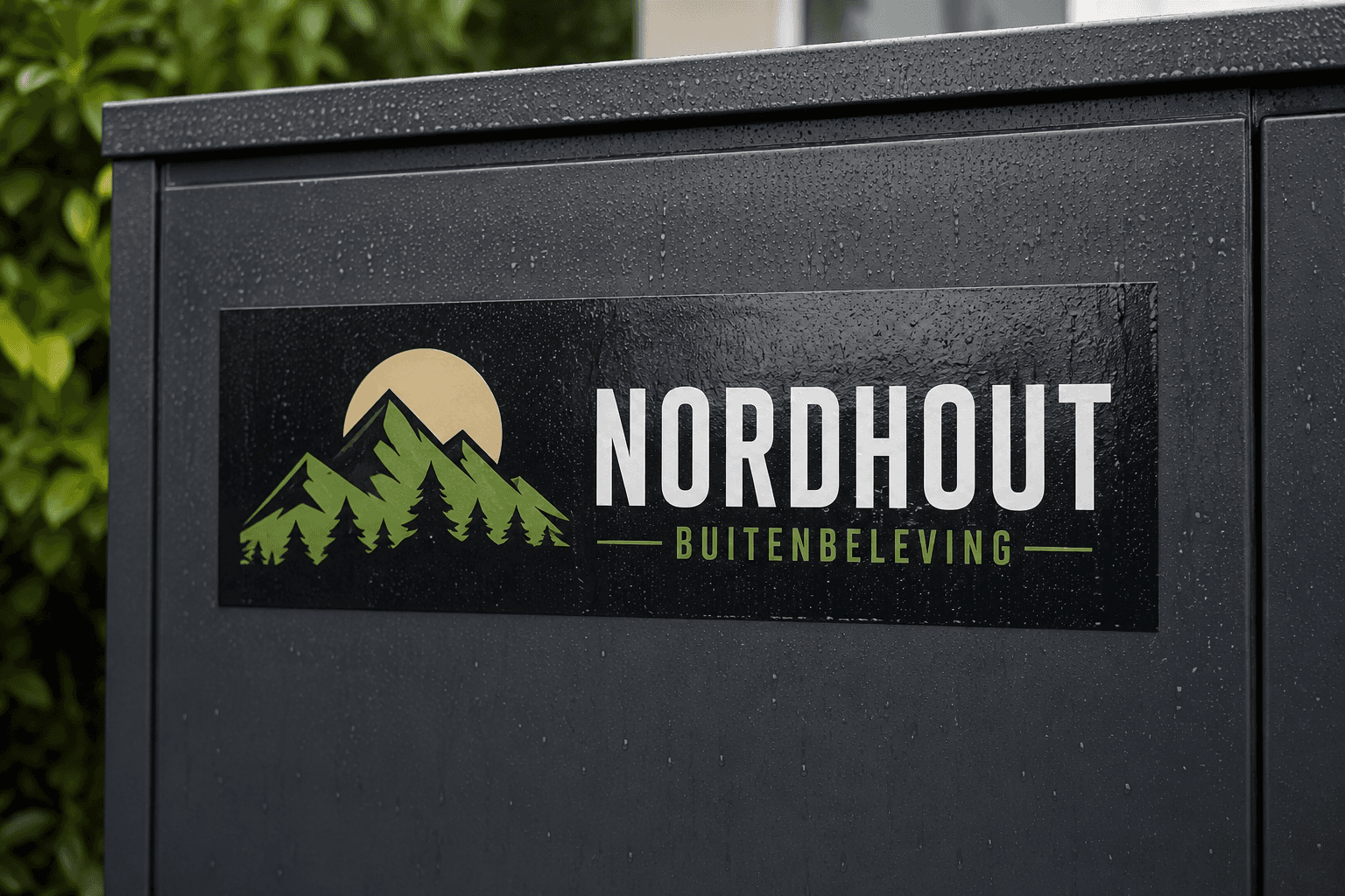 Outdoor sticker Nordhout op buitenkast